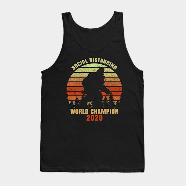 Yeti Social Distancing World Champion 2020 Tank Top by Bestseller